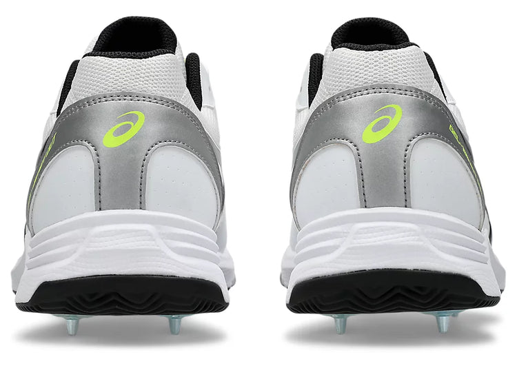 ASICS | GEL 100 Not Out Cricket Spike Shoes White/Safety Yellow
