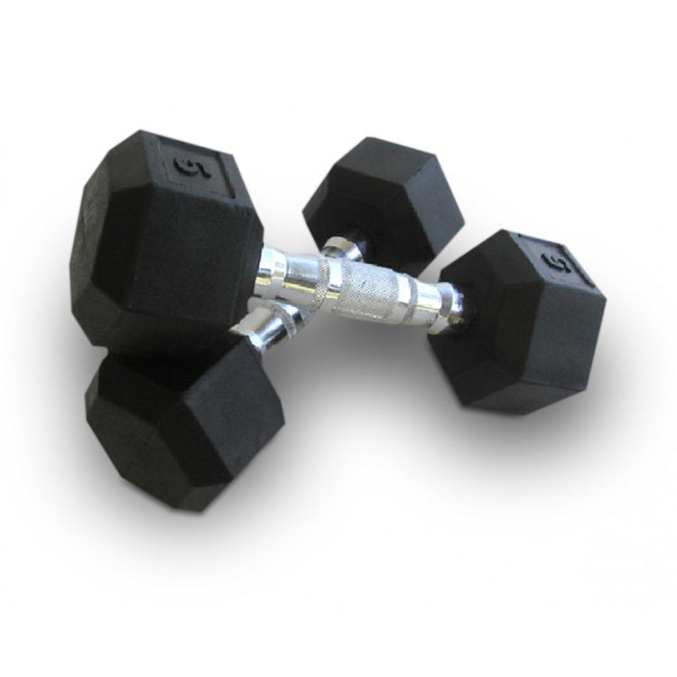 BodyWorx Rubber Hex Dumbbells