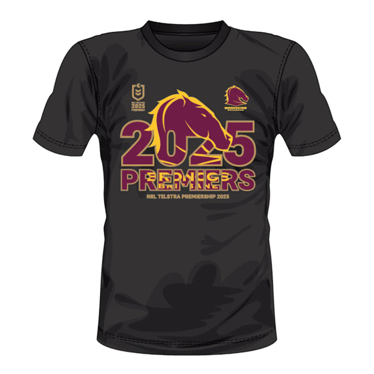 BRISBANE BRONCOS 2025 PREMIERSHIP TEE