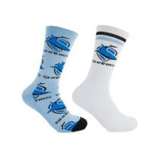 SHARKS CREW SOCKS 2 PACK