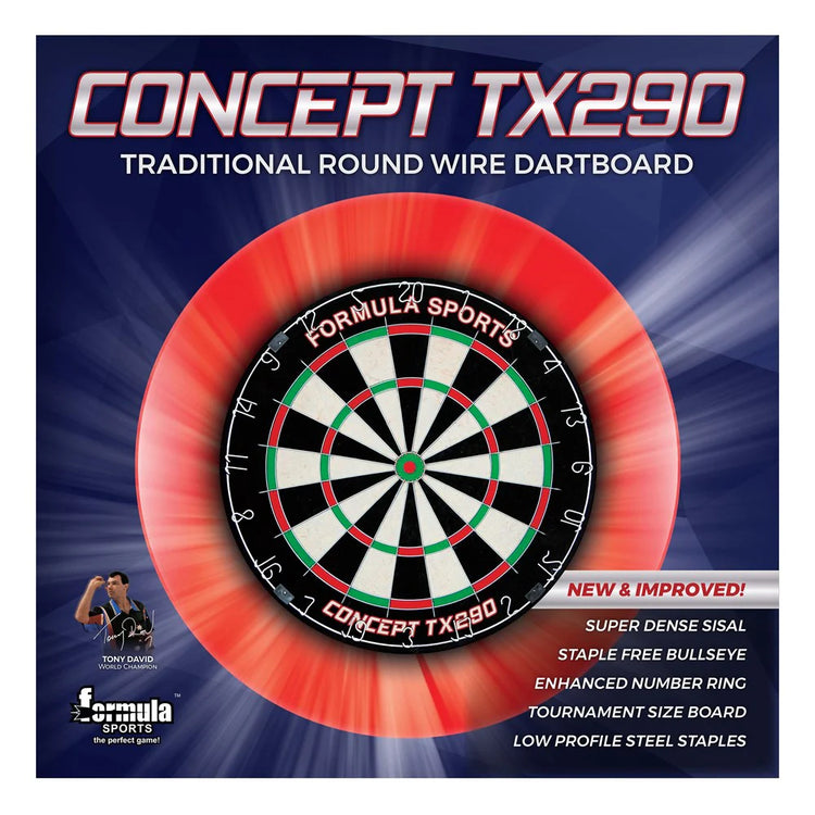 FORMULA SPORTS CONCEPT TX290 ROUND WIRE DARTBOARD