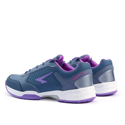 SFIDA Defend Ladies Netball Shoes Steel/Purple