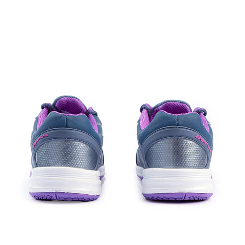 SFIDA Defend Ladies Netball Shoes Steel/Purple