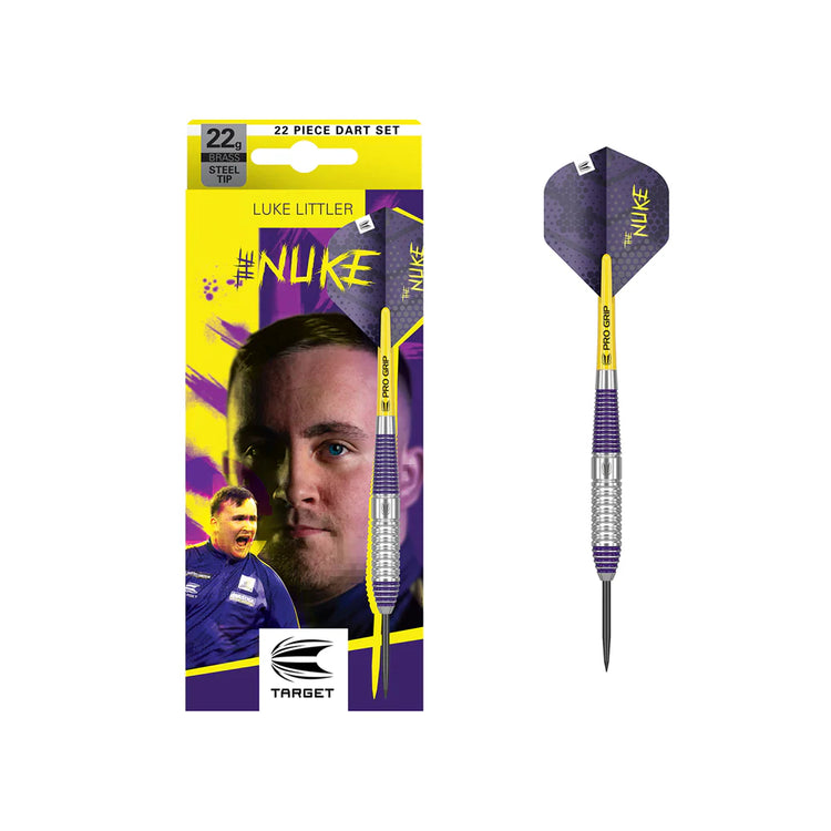 TARGET LUKE LITTLER BRASS 22G STEEL TIP DARTS