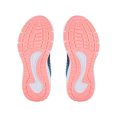 SFIDA Monsoon Girls Velcro Running Shoe Navy/Mint/Coral