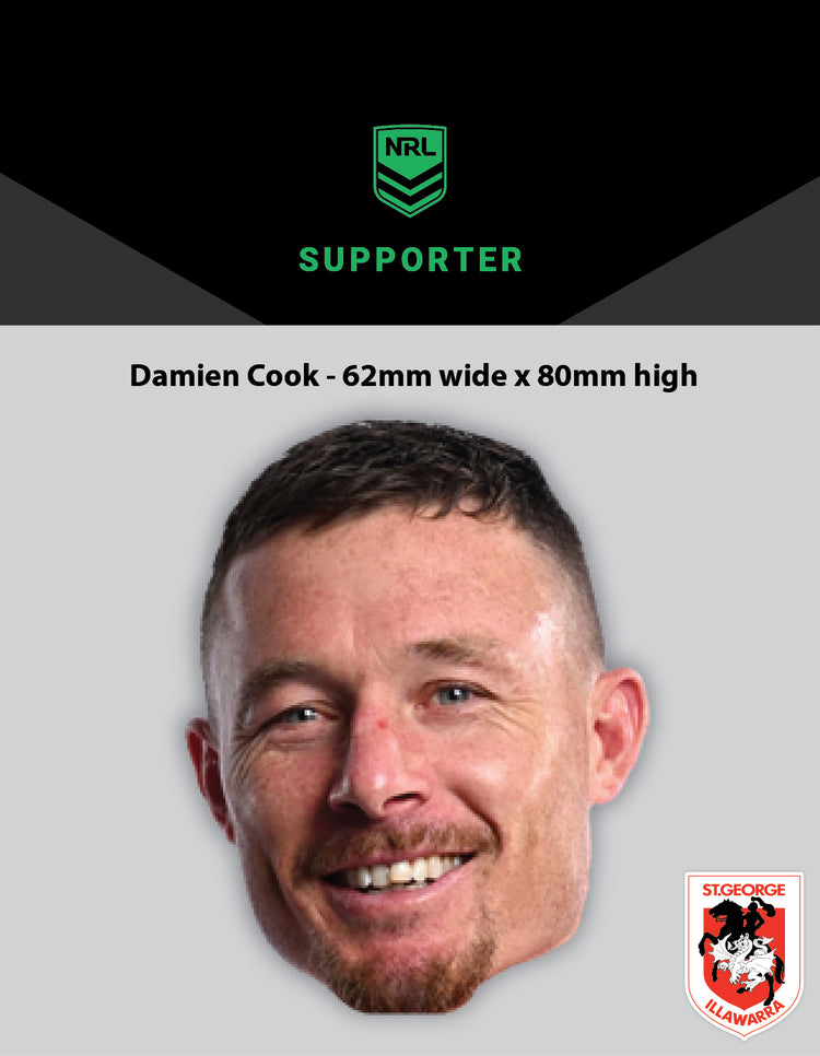DRAGONS DAMIEN COOK STICKER