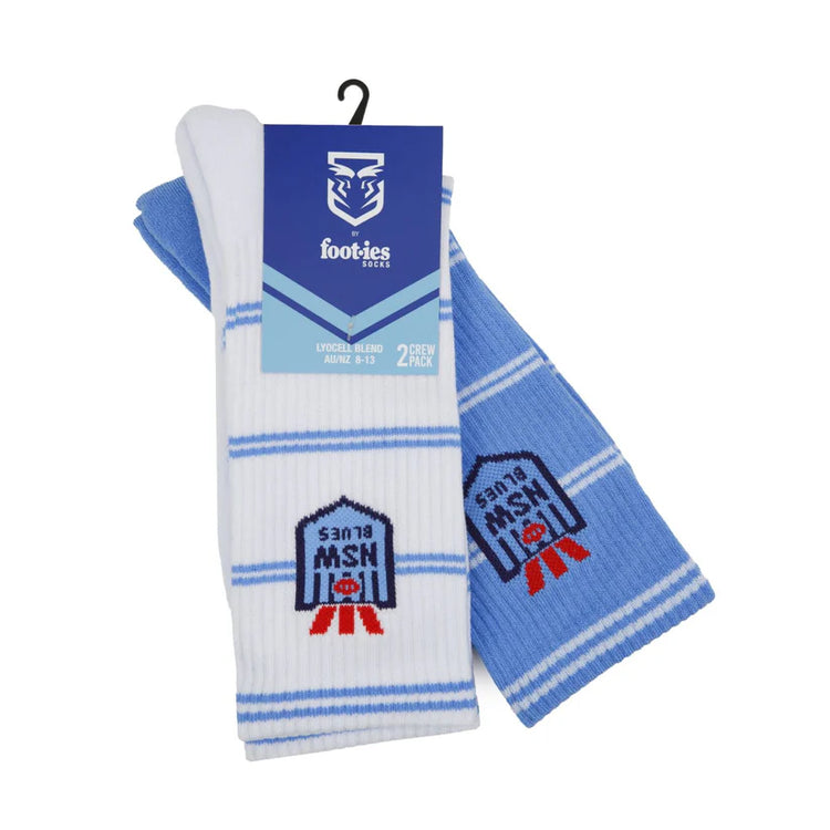 BLUES ALL OVER STRIPE SNEAKER SOCK 2 PACK