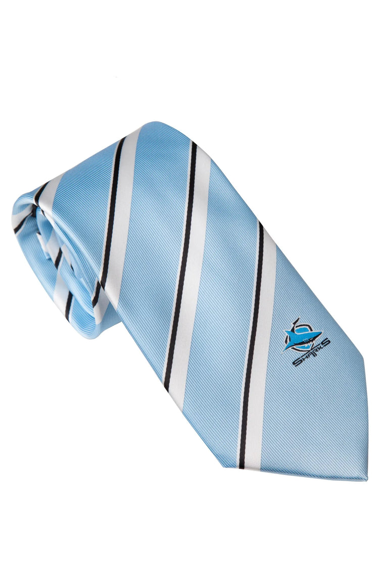 Sharks Embroided Logo Neck Tie