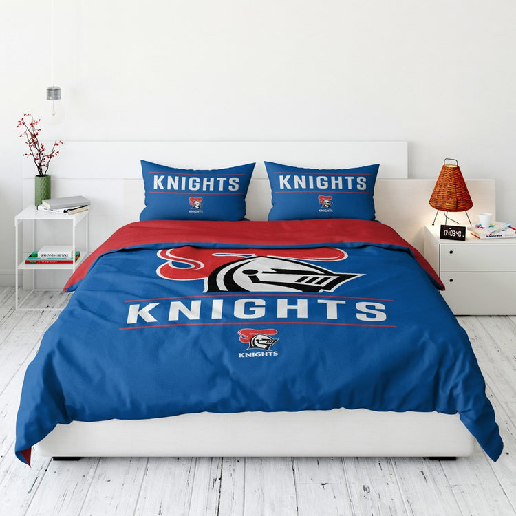 KNIGHTS QUEEN QUILT COVER SET