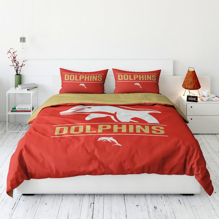DOLPHINS QUEEN QUILT COVER SET