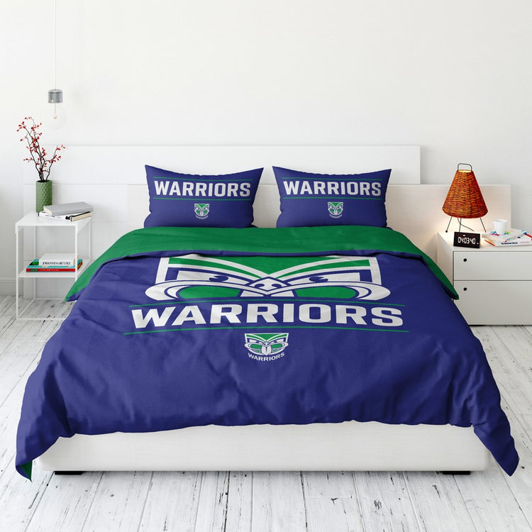 WARRIORS QUEEN QUILT COVER SET