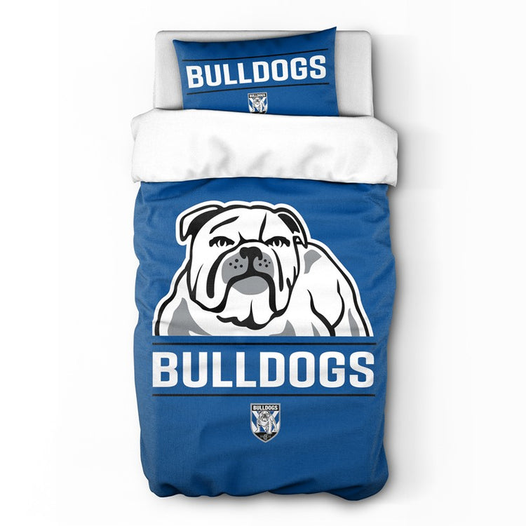 BULLDOGS SINGLE QUILT COVER SET