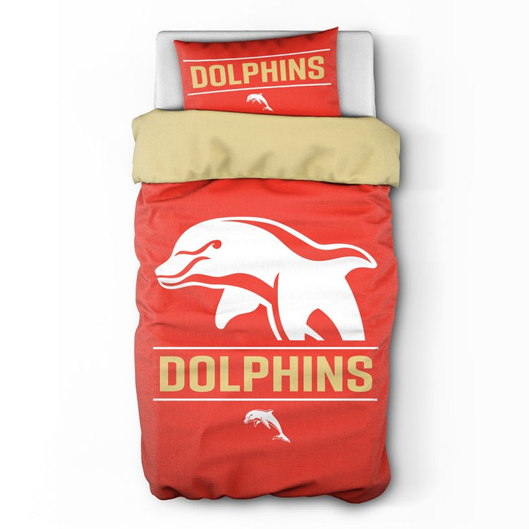 DOLPHINS SINGLE QUILT COVER SET