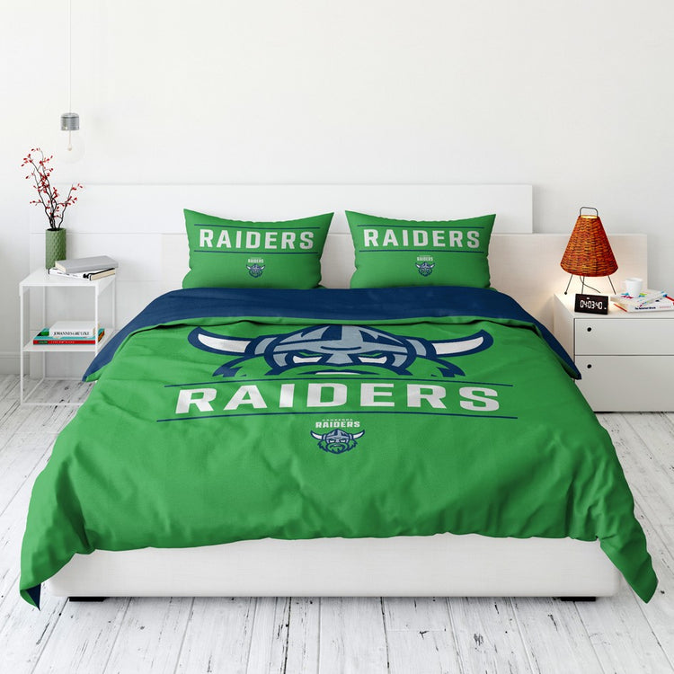 RAIDERS QUEEN QUILT COVER SET