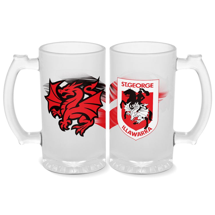DRAGONS STEIN FROSTED GLASS
