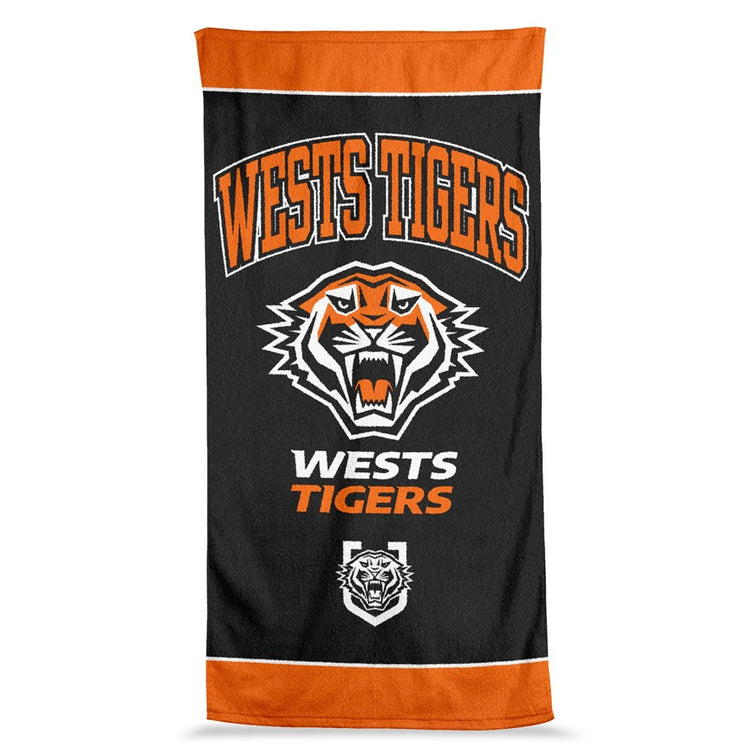 WEST TIGERS JUMBO BEACH TOWEL