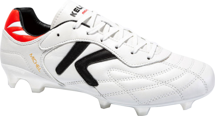 KELME  |   Michel  White/Red Football Boots