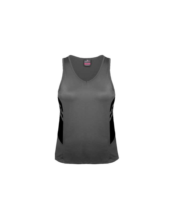 EVERYTHING SPORTS | Basic Singlet (Ash/Black)