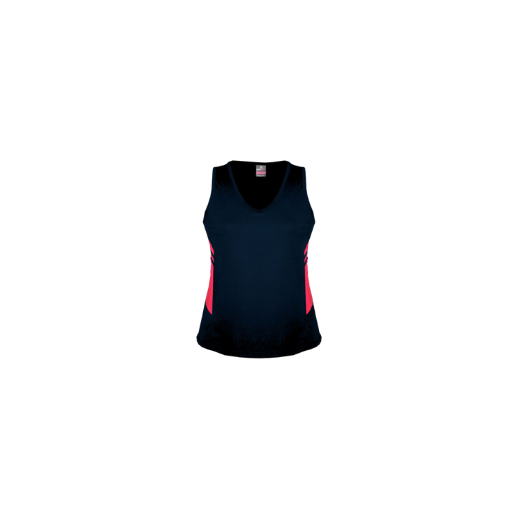 EVERYTHING SPORTS | Basic Singlet (Navy/Pink)