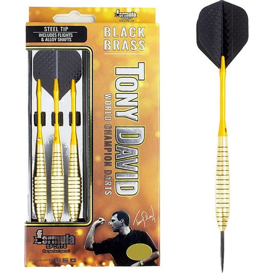 FORMULA SPORTS TONY DAVID BLACK BRASS DARTS