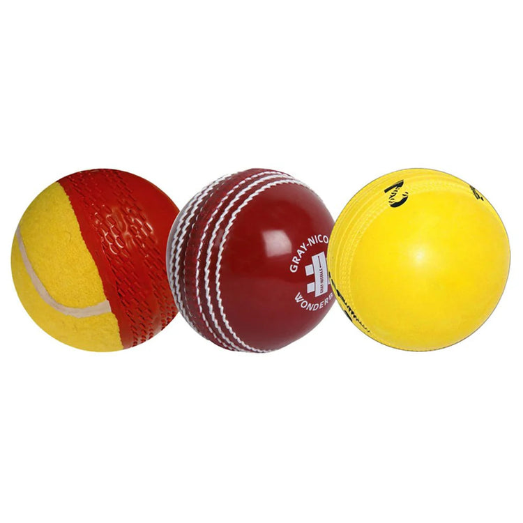 GRAY-NICOLLS SKILL BOWLING 3 PACK (SWING BALL-SPINBALL-WONDERBALL)
