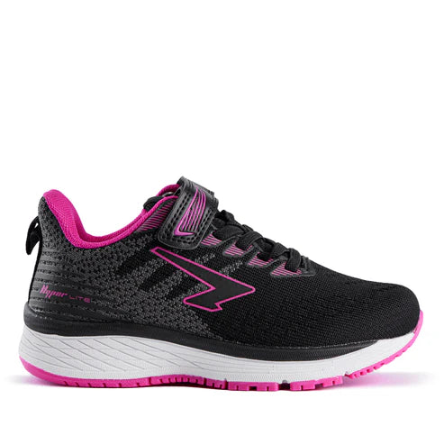 SFIDA Acute Girls Velcro Running Shoe Black/Fuchsia