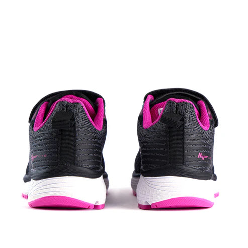 SFIDA Acute Girls Velcro Running Shoe Black/Fuchsia