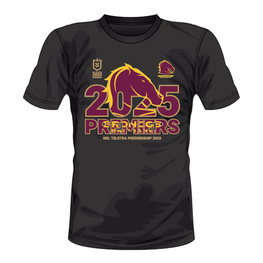 BRISBANE BRONCOS 2025 PREMIERSHIP TEE