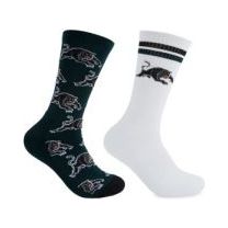 PANTHERS CREW SOCKS 2 PACK
