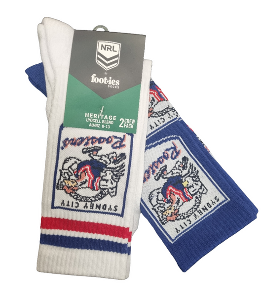 ROOSTERS RETRO SNEAKER SOCKS 2 PACK