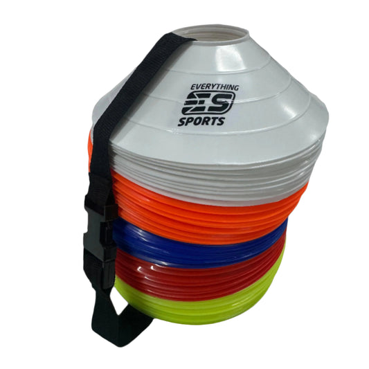 EVERYTHING SPORTS DISC CONES 50 PACK MULTI-COLOURED