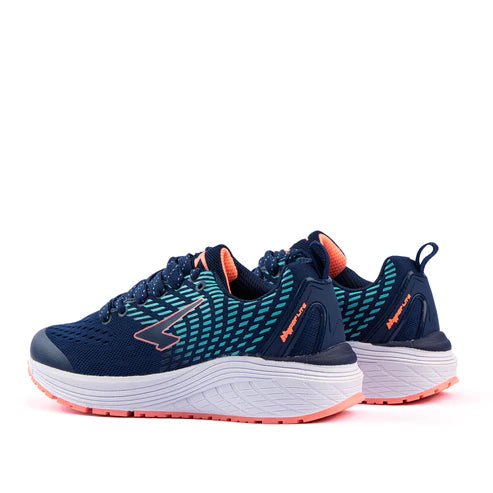 SFIDA Monsoon Girls Running Shoe Navy/Mint/Coral