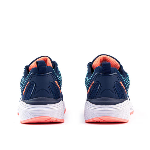 SFIDA Monsoon Girls Running Shoe Navy/Mint/Coral