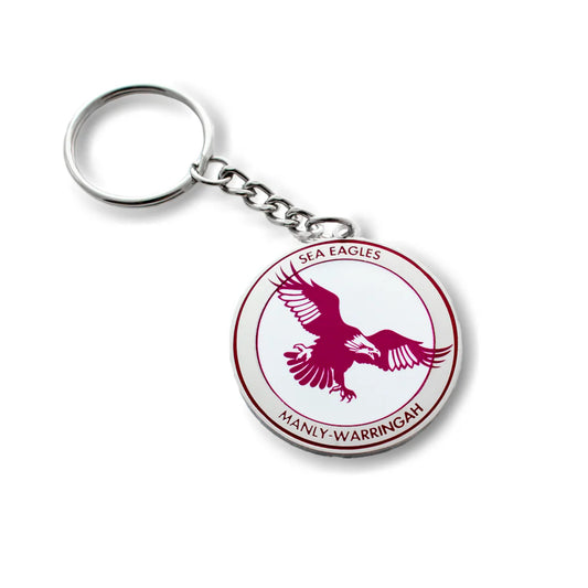 MANLY SEA EAGLES HERITAGE LOGO KEYRING
