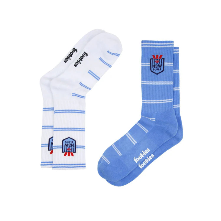 BLUES ALL OVER STRIPE SNEAKER SOCK 2 PACK