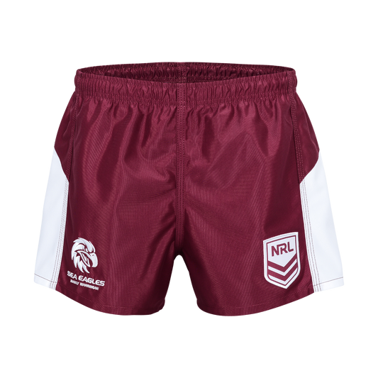 MANLY SEA EAGLES NRL SUPPORTER SHORTS YOUTH