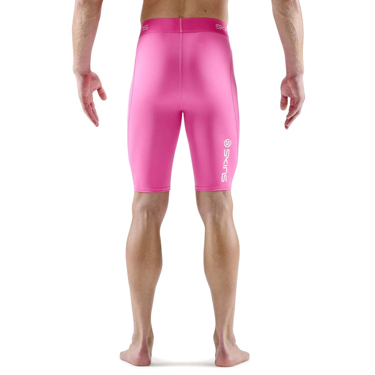 SKINS MENS SERIES 1 HALF TIGHTS PINK