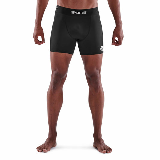 SKINS MENS SERIES 1 BLACK SHORTS