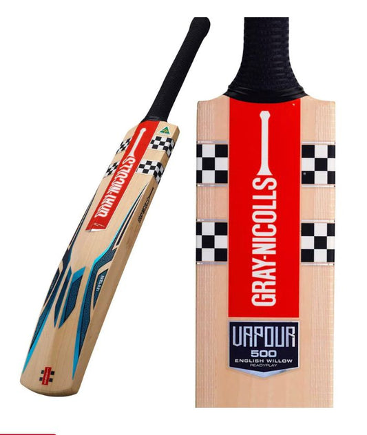 GRAY NICOLLS VAPOUR 500 READY PLAY BAT ENGLISH WILLOW