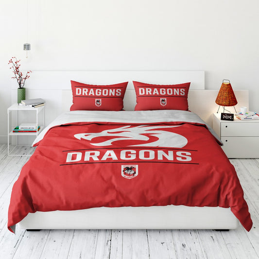 DRAGONS QUEEN QUILT COVER SET