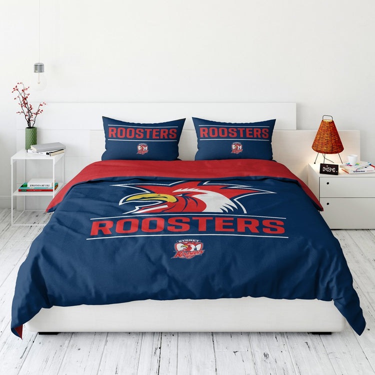 ROOSTERS QUEEN QUILT COVER SET