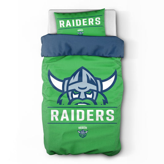 RAIDERS SINGLE QUILT COVER SET