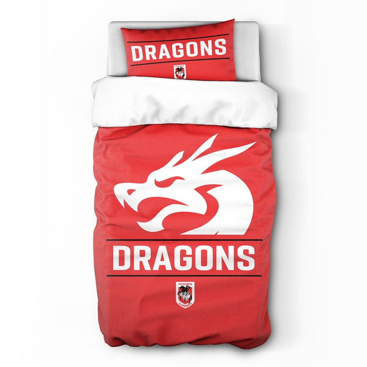 DRAGONS SINGLE QUILT COVER SET