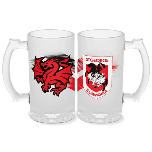 DRAGONS STEIN FROSTED GLASS