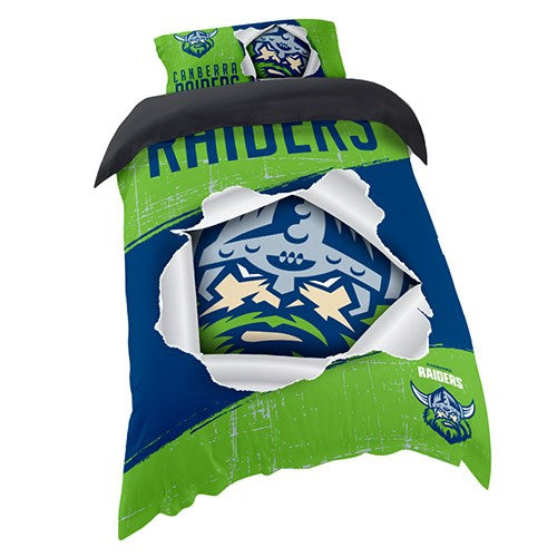 RAIDERS SINGLE QUILT COVER SET