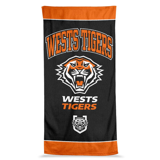 WEST TIGERS JUMBO BEACH TOWEL