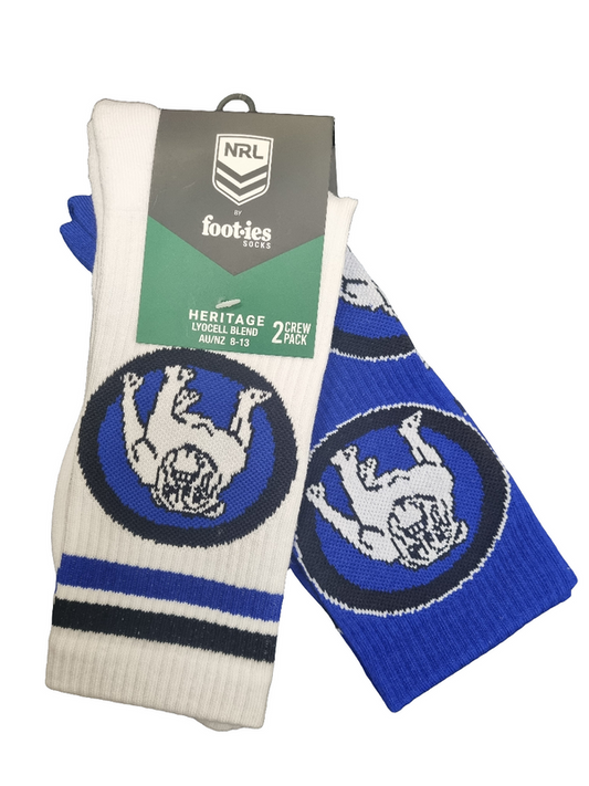 BULLDOGS RETRO SNEAKER SOCKS 2 PACK