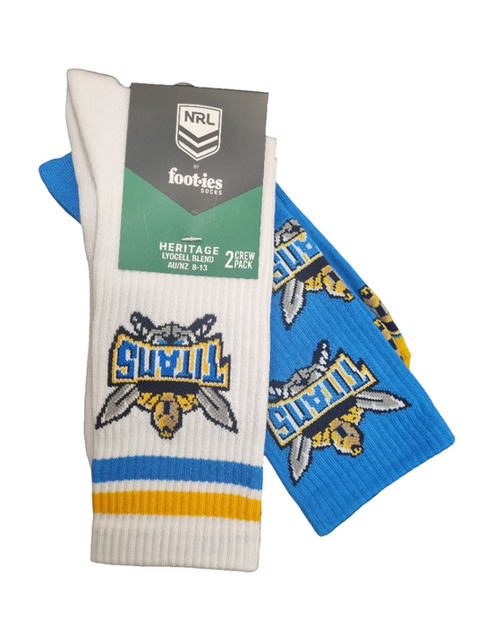 TITANS RETRO SNEAKER SOCKS 2 PACK