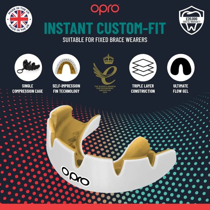 OPRO | INSTANT CUSTOM-FIT ADULT BRACES GEN 5 MOUTHGUARD