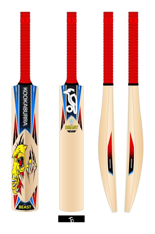 KOOKABURRA | Retro Beast 4.0 English Willow Cricket Bat - Junior